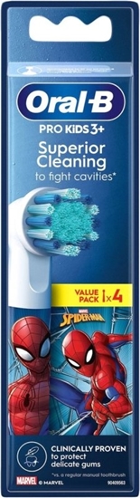 ORALB OPZETBORSTEL PRO KIDS SPIDERMAN 4ST